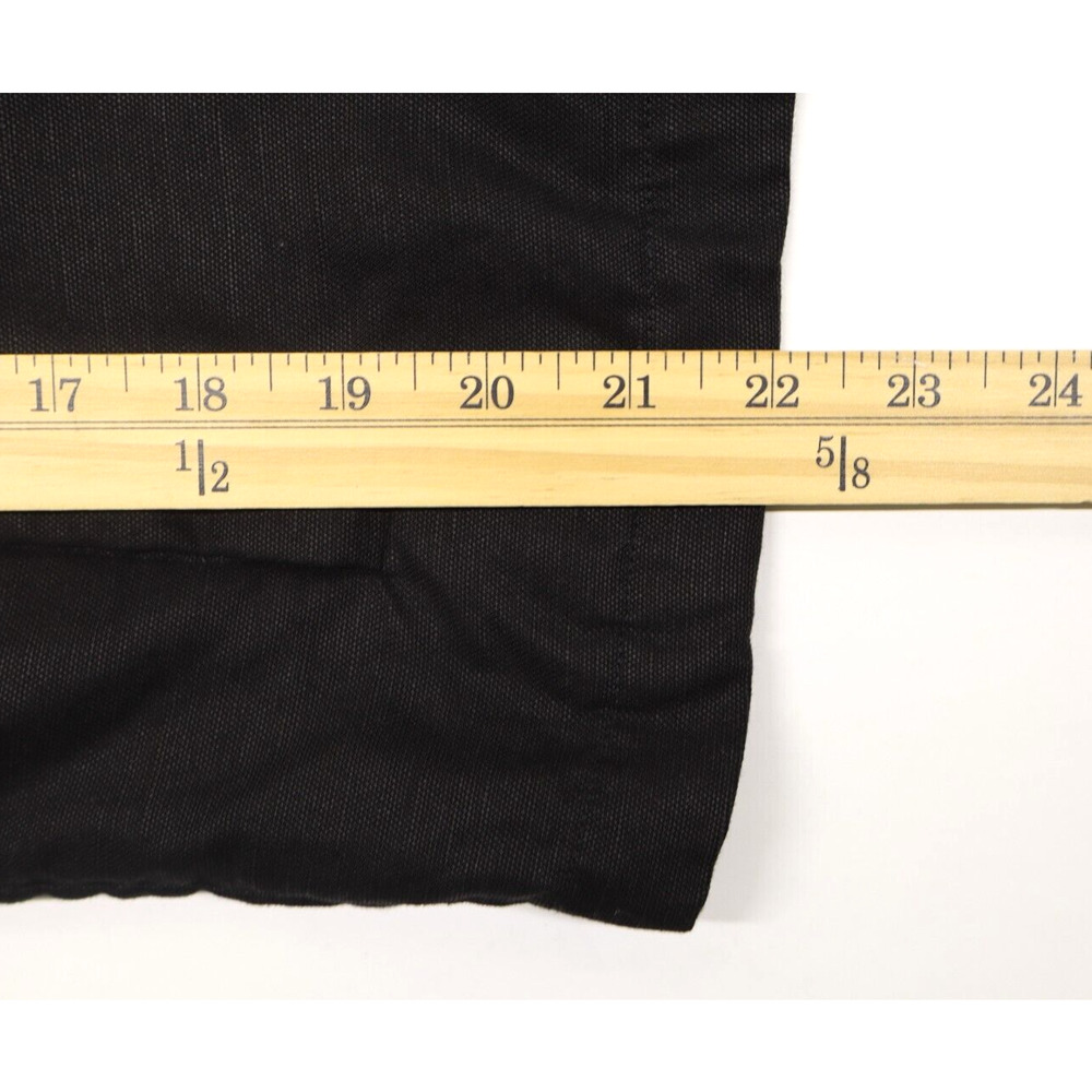 Eileen Fisher Sz M Petite Black Drape Front Linen Tencel Boxy Jacket Minimalist - Picture 6 of 9